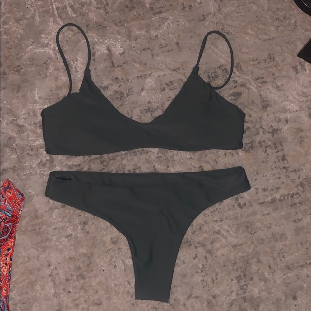 Olive green bikini